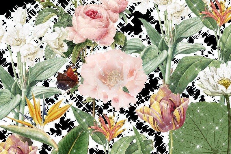 1_smart-art-floral-botanical-design-sparkling-flower-mural-with-tulips-roses-peonies-and-strelitzias