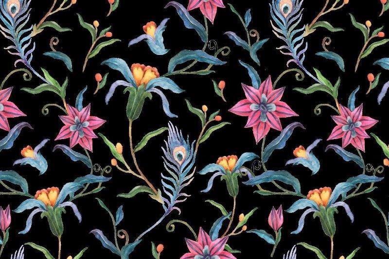 2_smart-art-floral-botanical-design-flowers-and-peacock-feathers