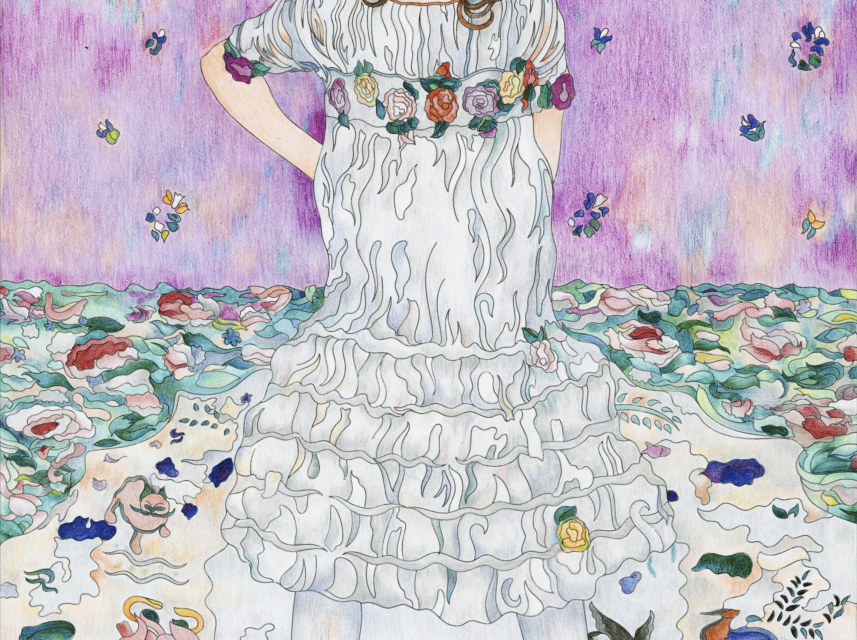 Mäda Primavesi (1903–2000) by Gustav Klimt: adult coloring page