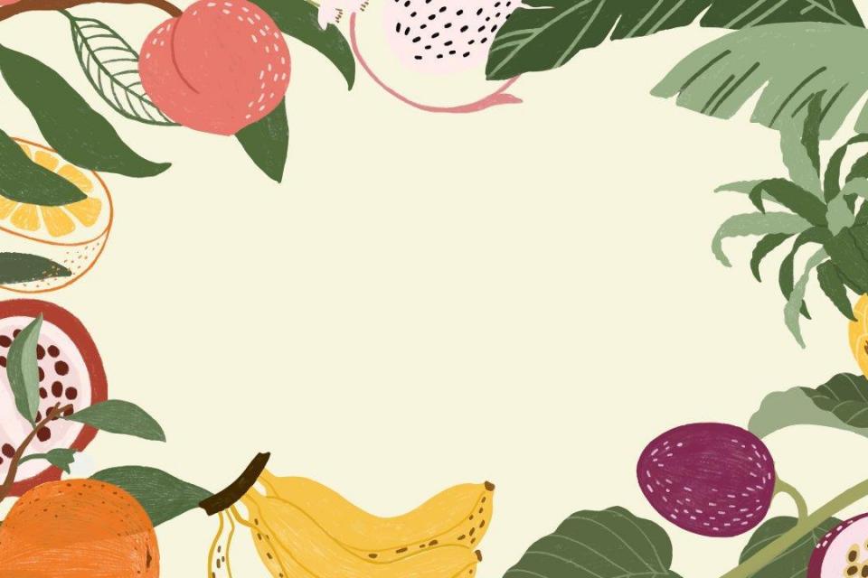 smart-art-fruits-food-illustrations-summer-tropical-fruits-and-leaves