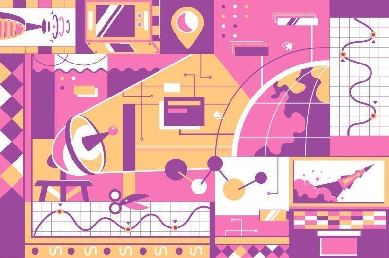 RETRO-ILLUSTRATIONS-GLOBAL-COMMUNICATION