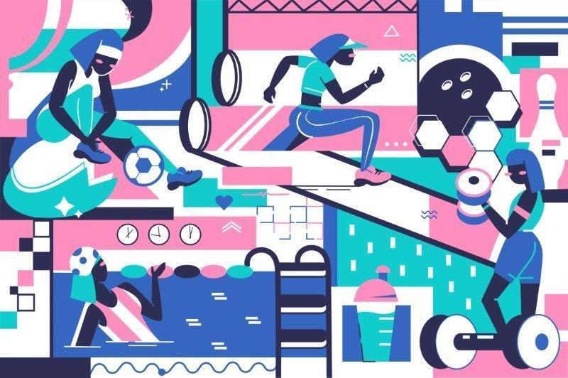 RETRO-ILLUSTRATIONS-SPORT