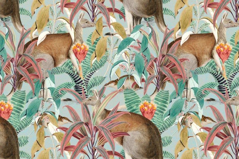 smart-art-patterns-tropical-kangaroo-and-plants