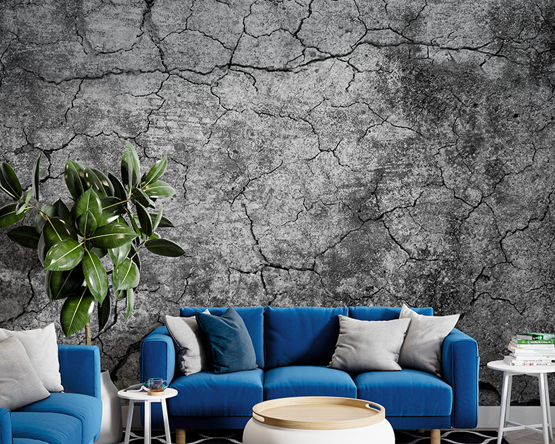 smart-art-black-concrete-wallpaper-living-room