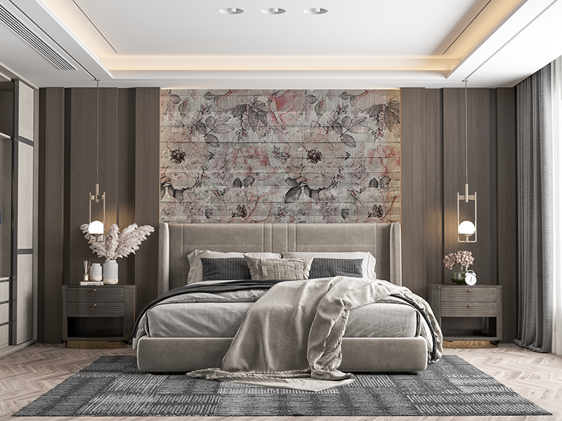 smart-art-concrete-and-flower-seamless-wallpaper-bed-room