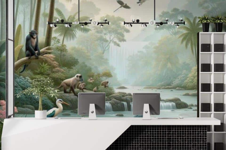 SmartArt-bespoke-wallpaper-jungle-painting-2
