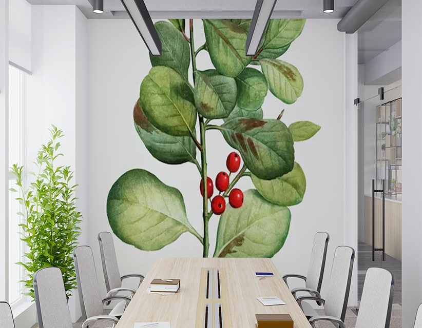 Smart-Art-Seamless-wallpaper-botanical-leaves-anitmal-protea-birds-tiger-leaves-10