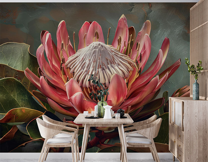 Smart-Art-Seamless-wallpaper-botanical-leaves-anitmal-protea-birds-tiger-leaves-8
