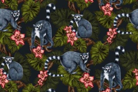 parot-banana-leaves-leopard-flamingo-109