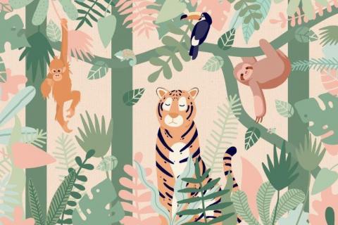 parot-banana-leaves-leopard-flamingo-74
