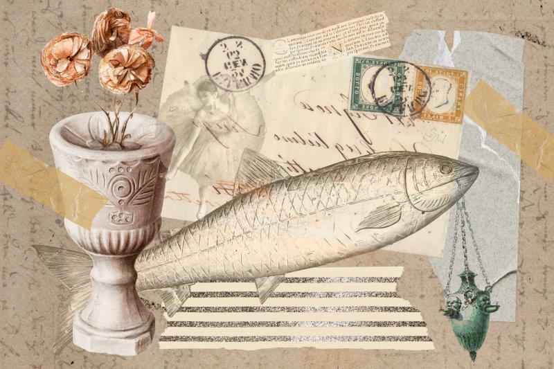 SmartArt_Whimsical_Vintage_Fish