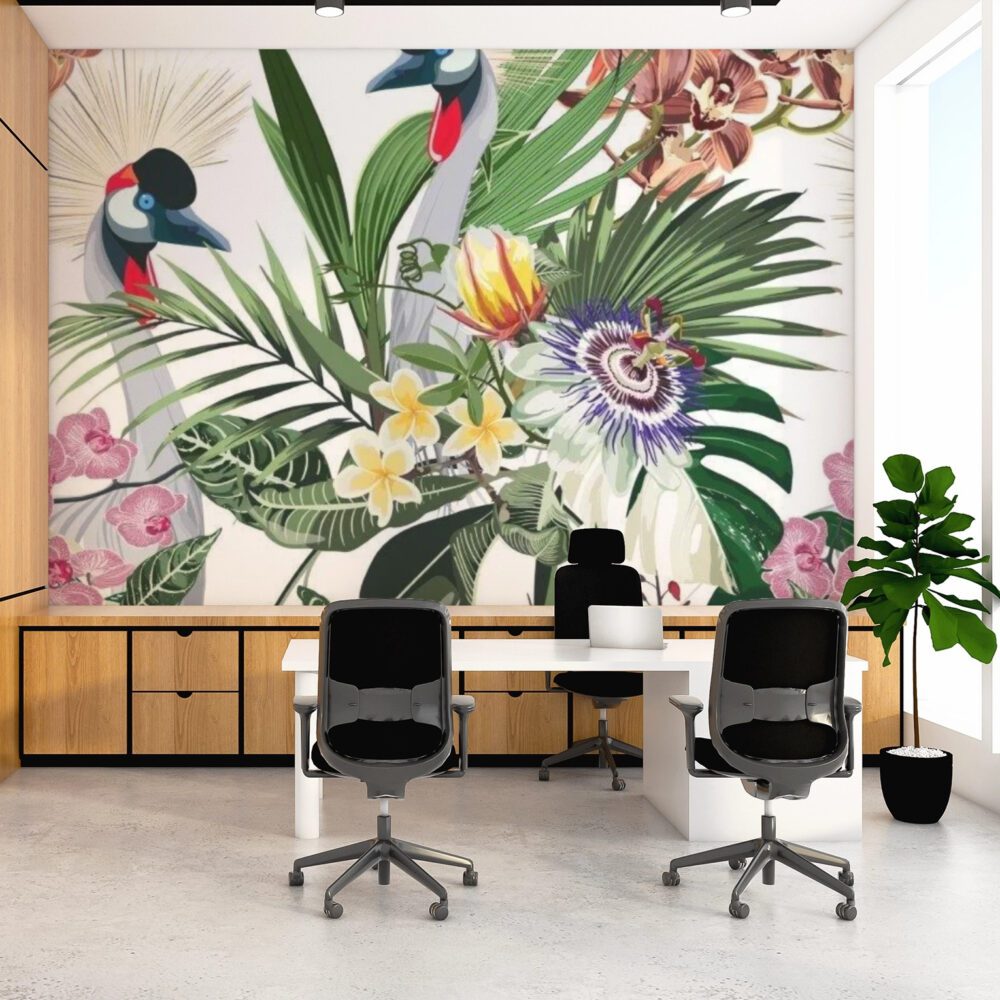 Golden Tropics Wallpaper